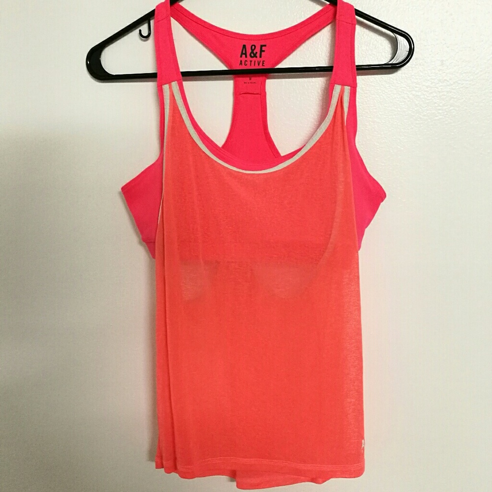 A&F Activewear Tank Top With Sports Bra
